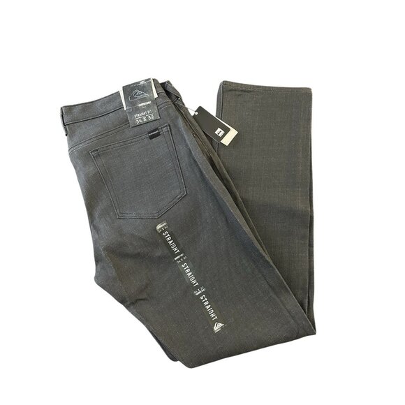 Quiksilver Men’s Jeans Revolver Straight Fit Size 36 x 32 New - Picture 1 of 14